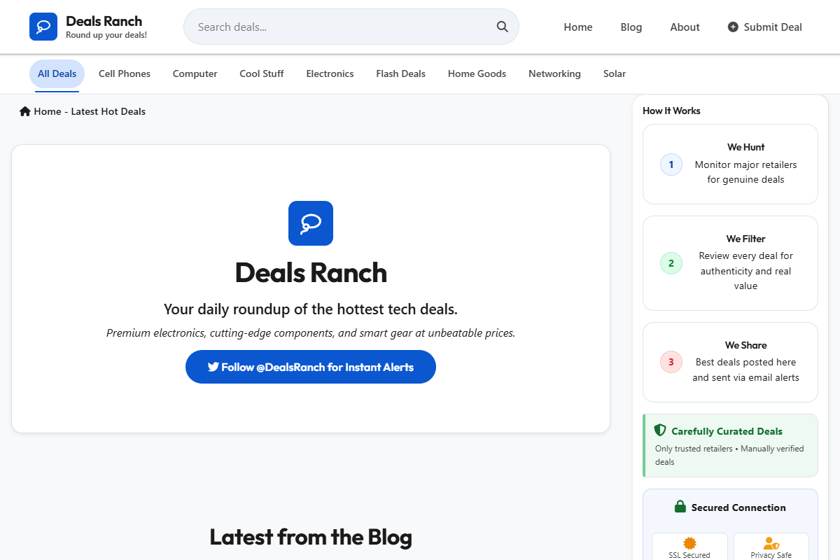 Deals Ranch website preview